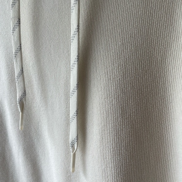 WOMENS PLUS MARC NEW YORK RIBBED OFF WHITE HOODED SWEATSHIRT SIZE XXL - Picture 2 of 6